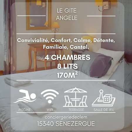 Le Angele, 12pers, Piscine, Calme, 4ch, 9lits Vakantiehuis *